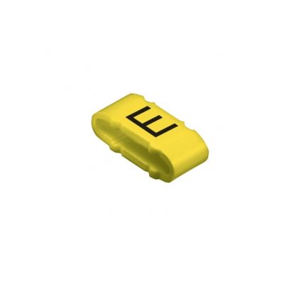 WEIDMULLER CLI M 2-4 GE/SW E MP System kodowania kabli, 10 - 317 mm, 11.3 mm, Nadrukowane znaki: litery, duże, E, PVC, miękkie, bez kadmu, żółty 1733651645 /100szt./ (1733651645)